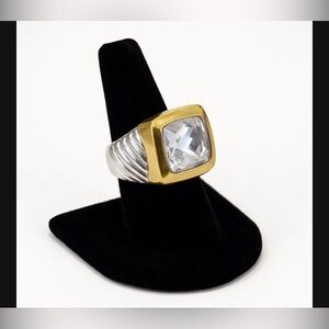 Silver and Gold Tone unsigned weighted ring